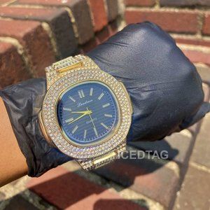 Men's Hip Hop Luxury Style Luxury Heavy Black Dial Watch